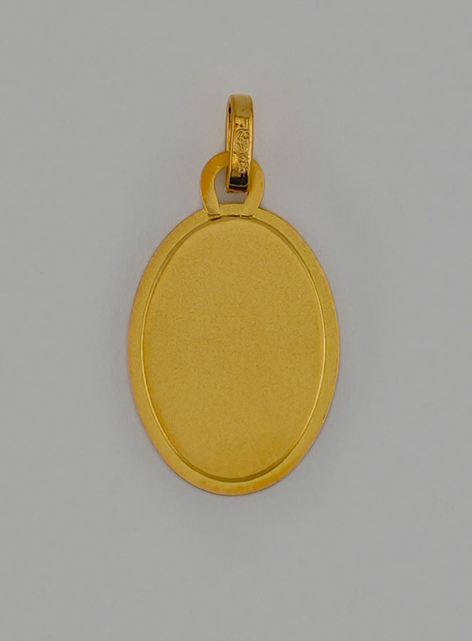 Medalla de Santa Teresa en Oro Macizo de 18 Quilates - 17 mm (pic 4)