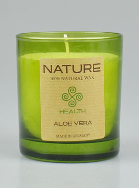 Vela Orgánica Colección Nature - Aroma de Aloe Vera - 8 X 7 cms (pic 1)