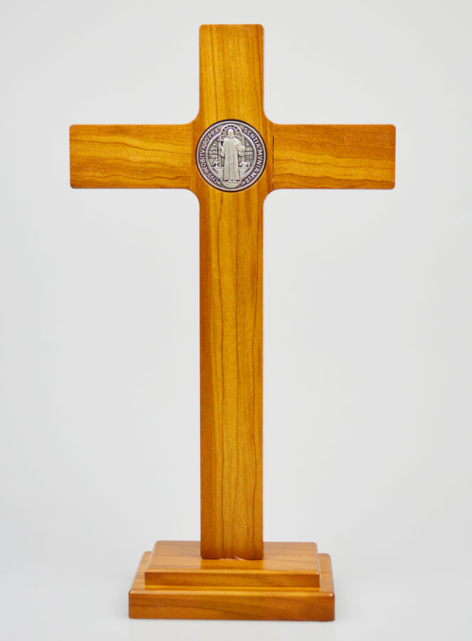 Cruz de San Benito en Madera - 27 cms (pic 4)