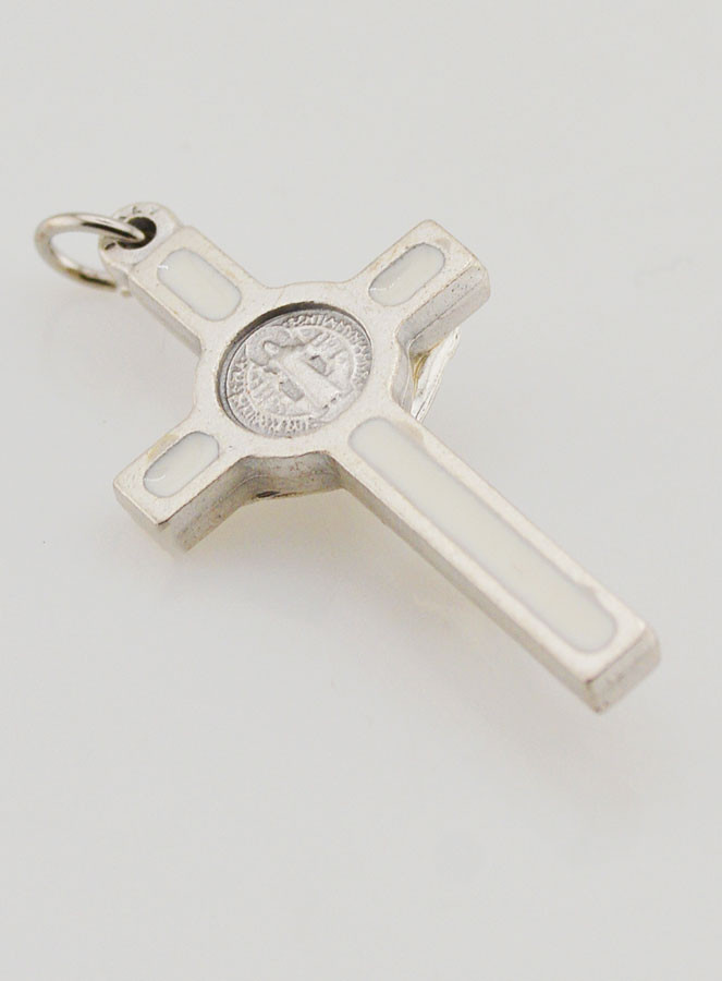 Colgante Cruz de San Benito - Blanco (pic 4)