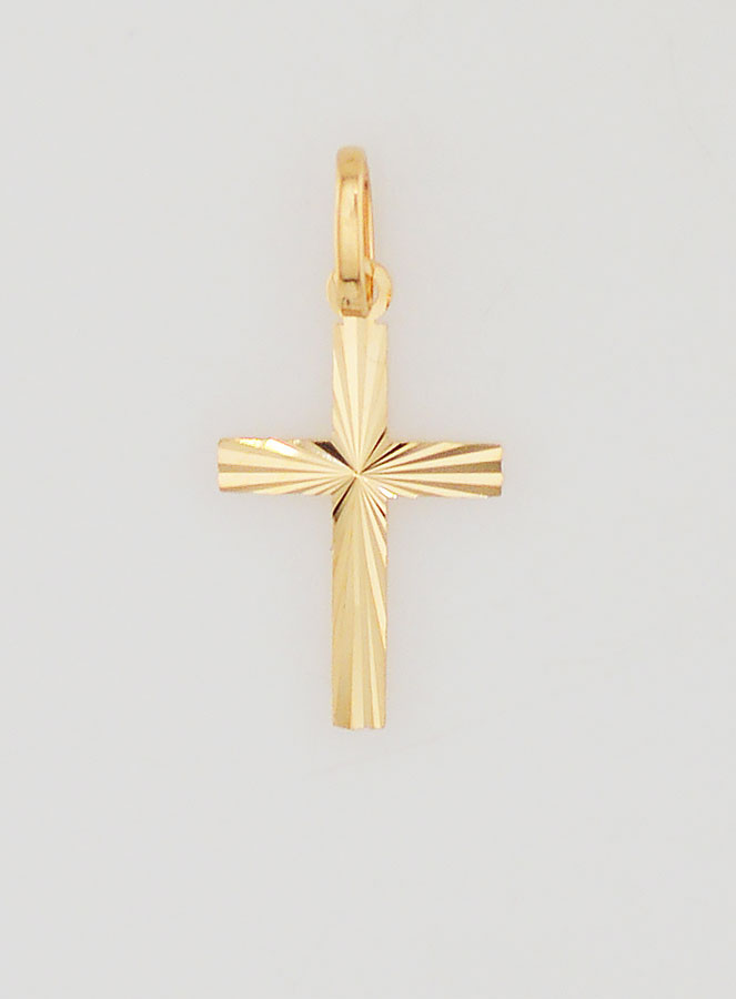 Colgante Cruz de Cristo - Oro amarillo macizo de 18 k (pic 3)