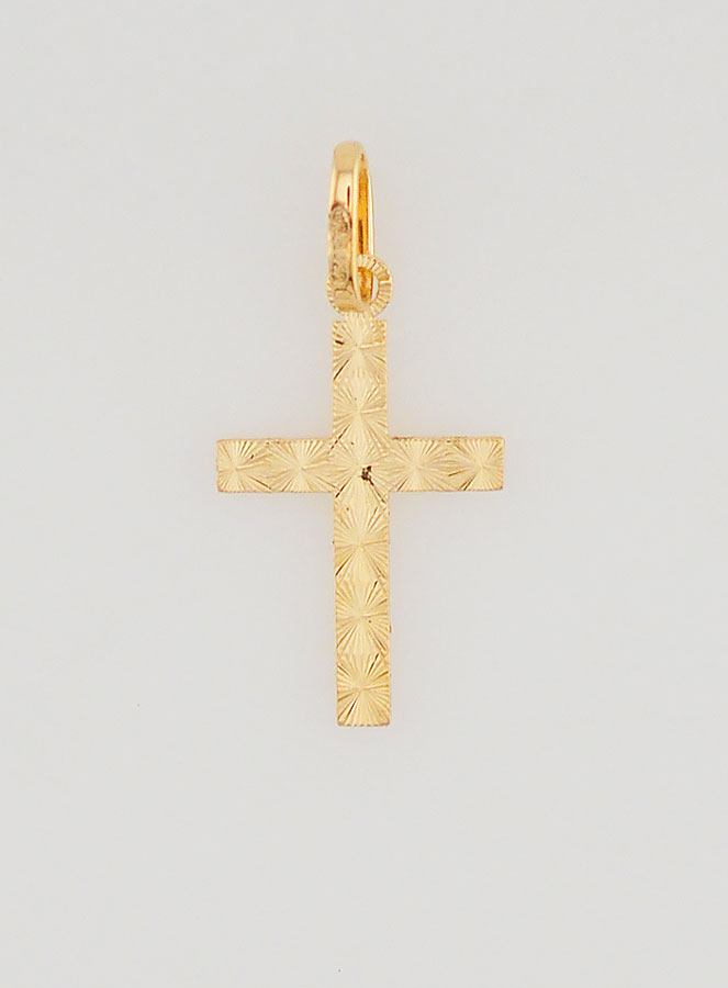 Colgante Cruz de Cristo - Oro amarillo macizo de 18 k (pic 4)