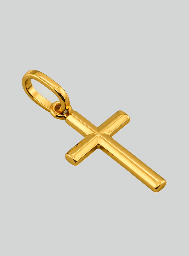 Colgante de Cruz de Jesucristo - 10 mm - Oro macizo de 18 k (pic 2)