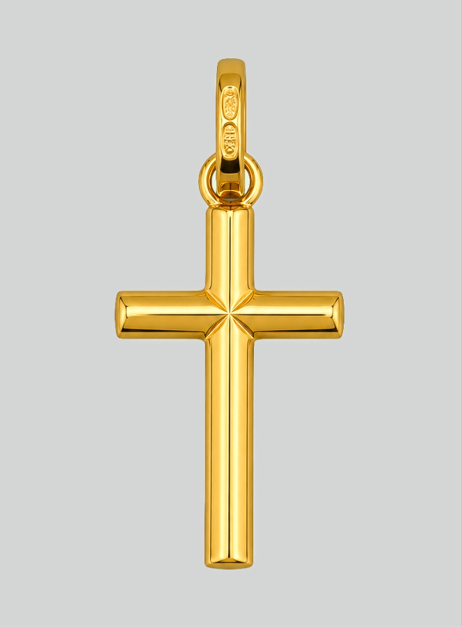 Colgante de Cruz de Jesucristo - 10 mm - Oro macizo de 18 k (pic 3)