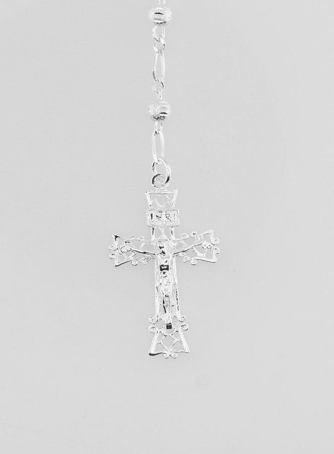 Rosario en Plata de Ley 925/1000 - Granos Brillantes 3mm (pic 3)