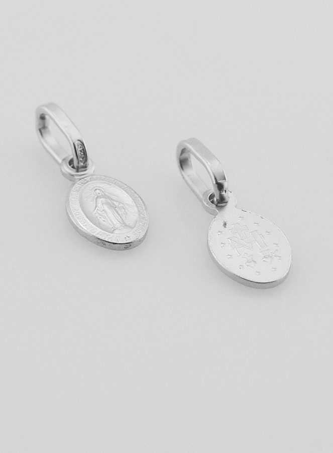 Medalla Milagrosa en Plata Rodiada 925/1000 - 8 mm (pic 3)