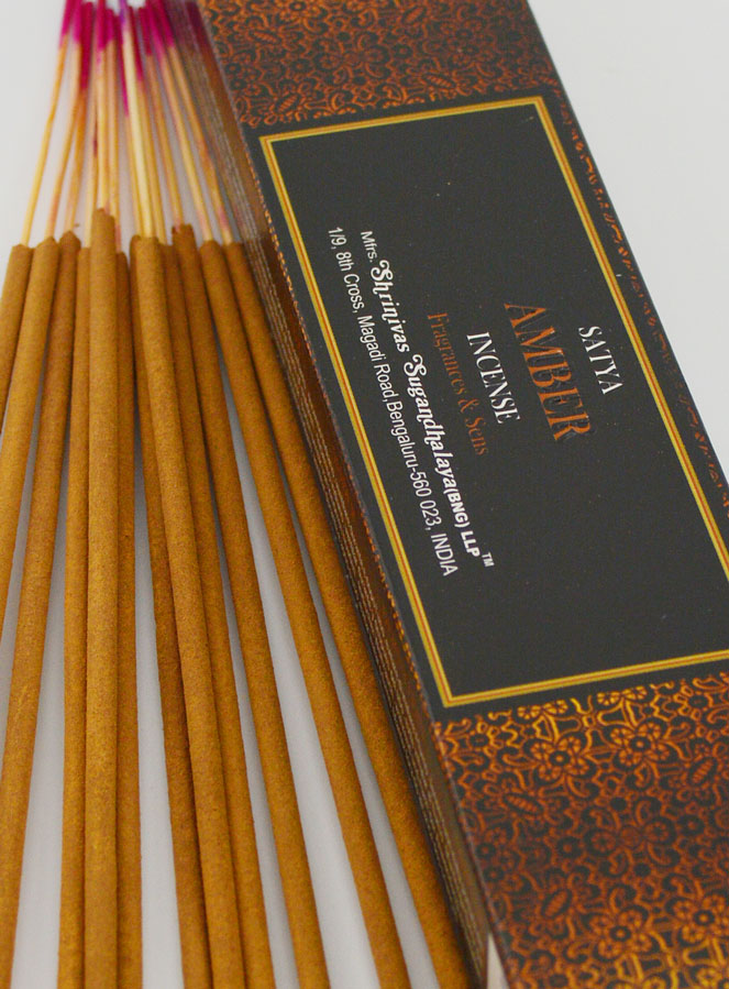 Incienso Indian Satya - 15 Varillas - Ambar (pic 4)