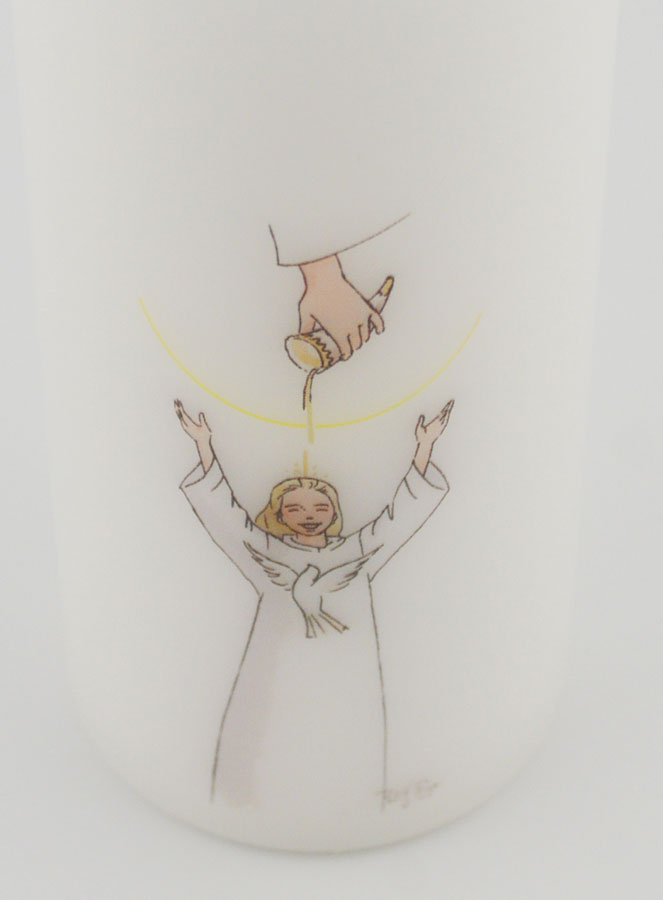 Vela Cirio de Confirmación - Unción del Espíritu Santo Chica Rubia (pic 4)