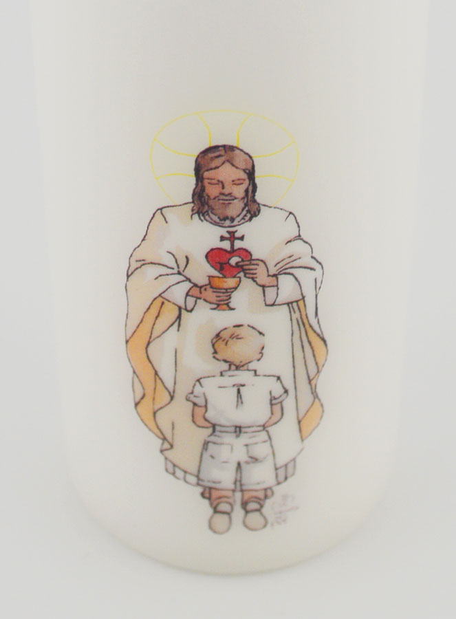 Vela Cirio de Primera Comunión Señor Jesus y Niño Rubio (pic 4)