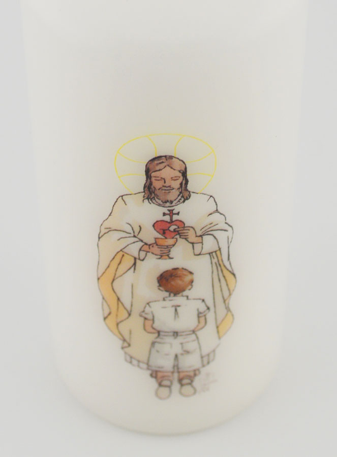 Vela Cirio de Primera Comunión Señor Jesus y Niño Castaño (pic 4)
