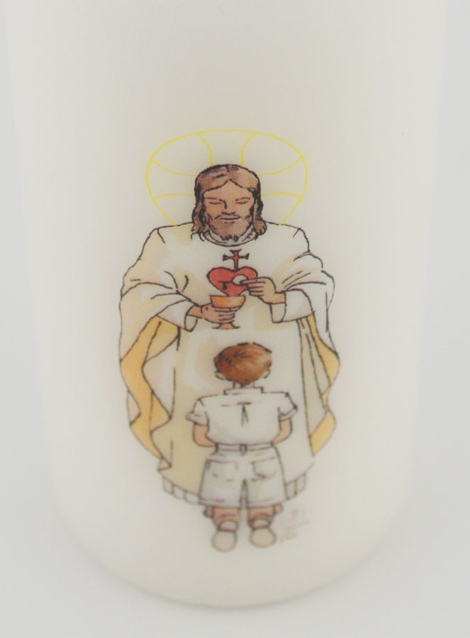 Cirio de Primera Comunión Señor Jesus y Niño Castaño (pic 4)