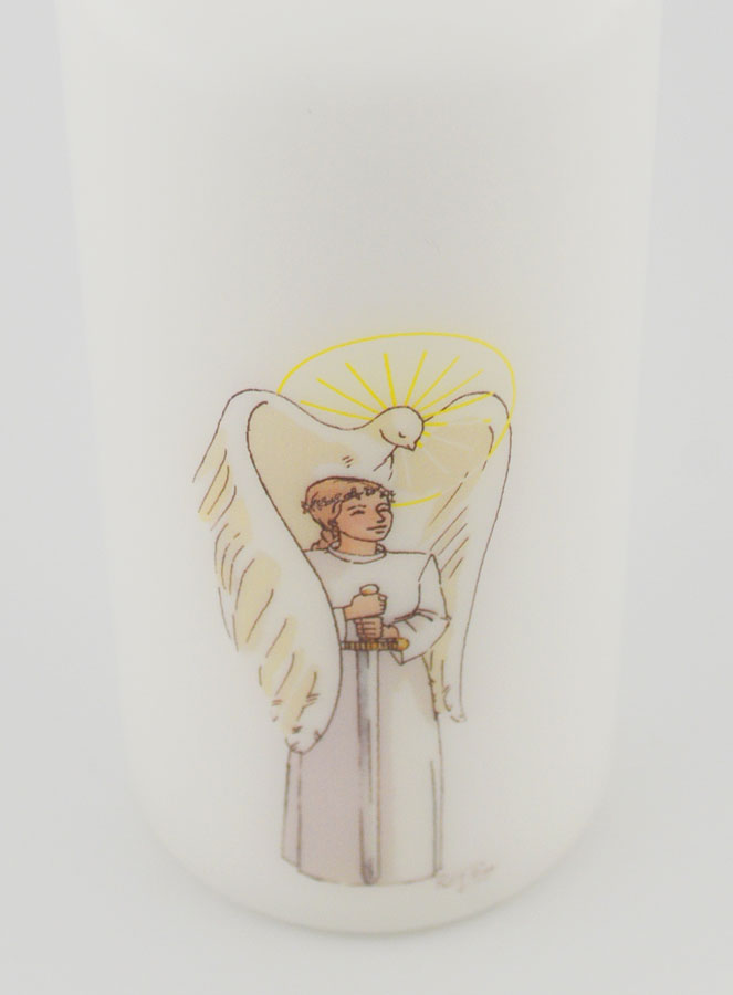 Vela Cirio de Confirmación Caballero del Espíritu Santo - Chica Rubia (pic 4)