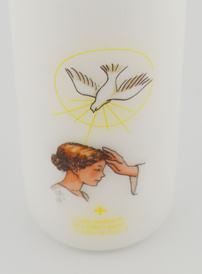 Vela Cirio de Confirmación Don de Dios - Chica Castaña (pic 4)