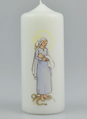 Vela Cirio de Bautismo - Virgen con Niño (pic 1)