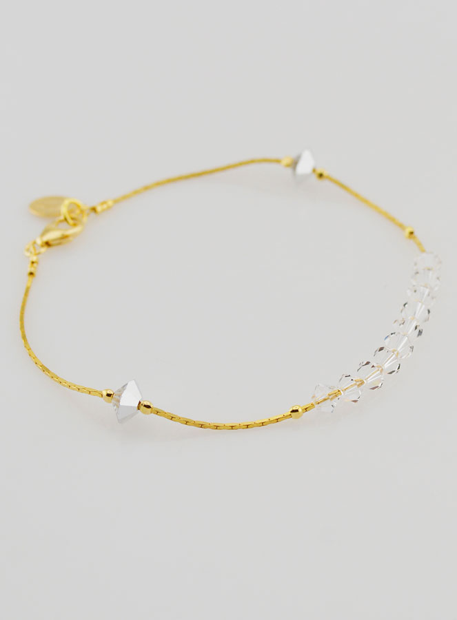 Pulsera de Rosario en Cristal de y Oro (pic 4)