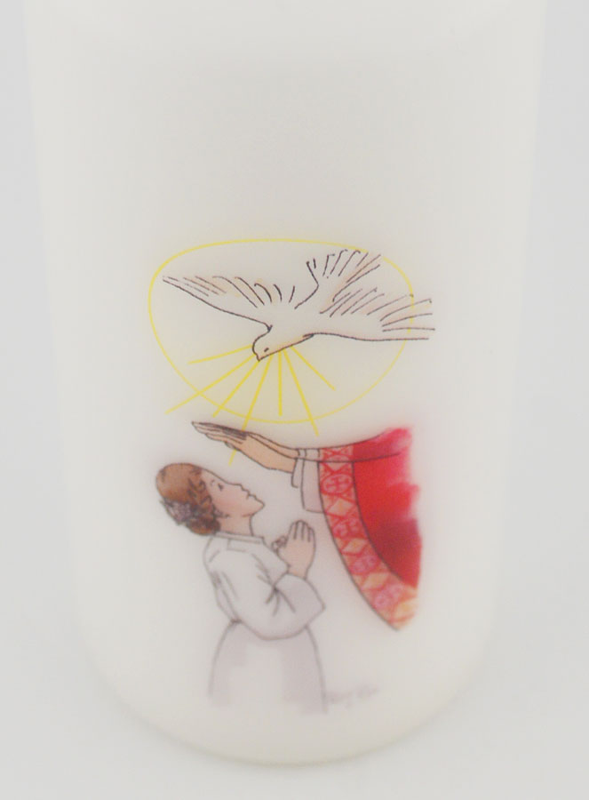 Cirio de Confirmación Recibe el Espíritu Santo- Chica Castaña (pic 4)