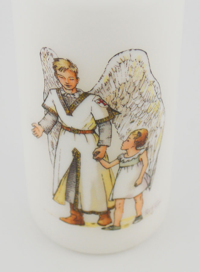 Vela de Bautismo - Ángel Guardián Protector e Chica (pic 4)