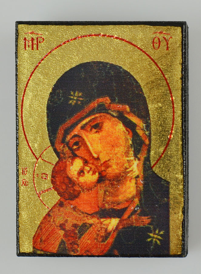 Icono Religioso Virgen de Ternura - Formato Mini (pic 2)