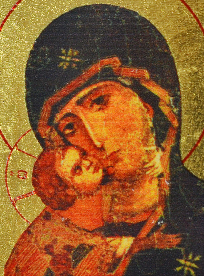 Icono Religioso Virgen de Ternura - Formato Mini (pic 3)