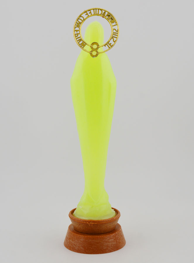 Estatua de Nuestra Señora de Lourdes Fluo Luminosa - 14 cms (pic 4)