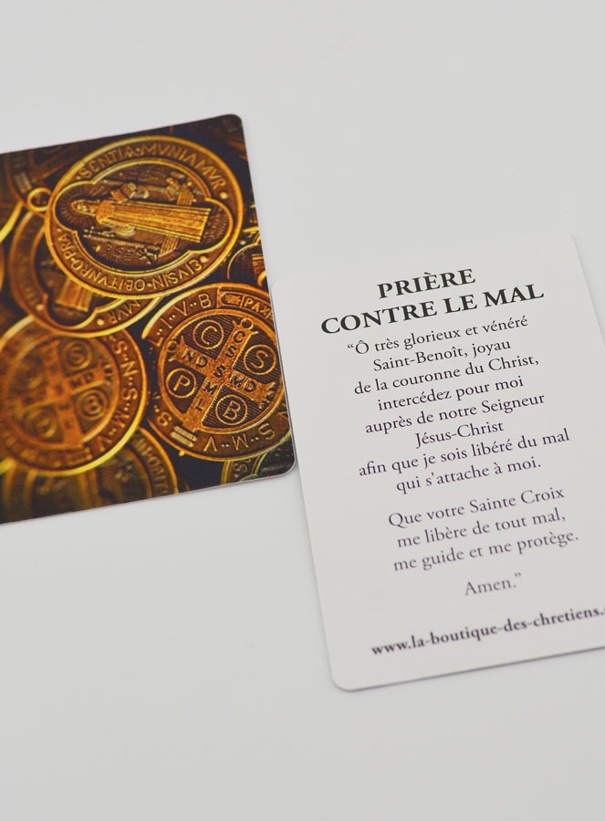Tarjeta de oración de la Medalla de San Benito (pic 4)