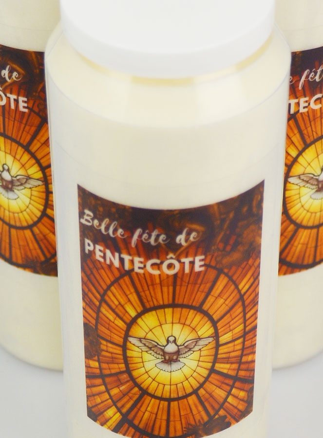 Lote de 3 Velas de Novena Hermosa Fiesta de Pentecostés (pic 4)