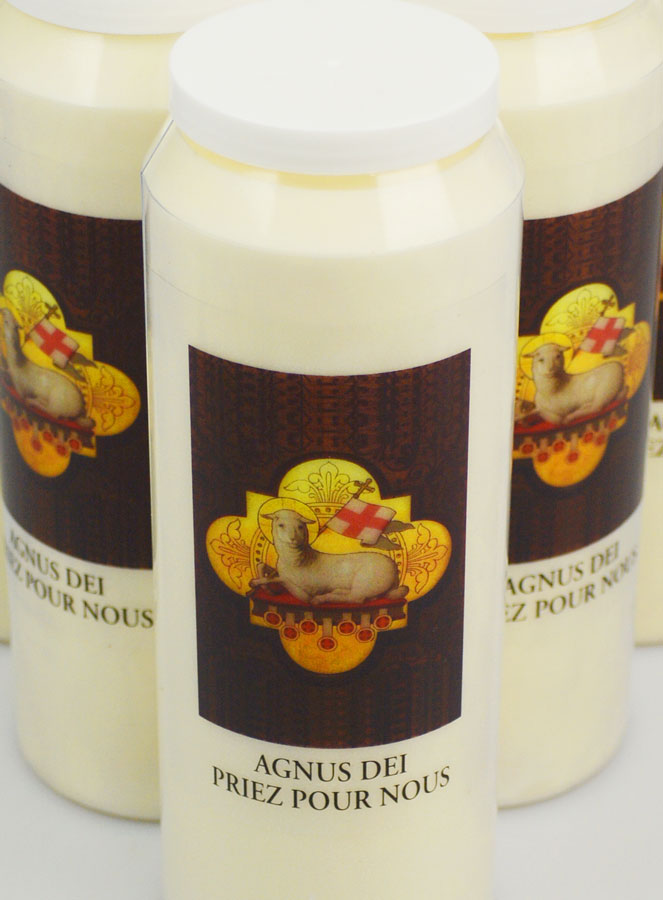 6 Velas de Novena del Cordero de Dios - 17,5cm (pic 4)