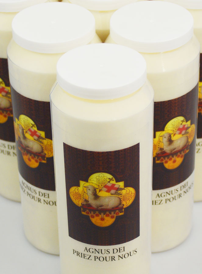 10 Velas de novena del Cordero de Dios - 17,5 cm (pic 4)