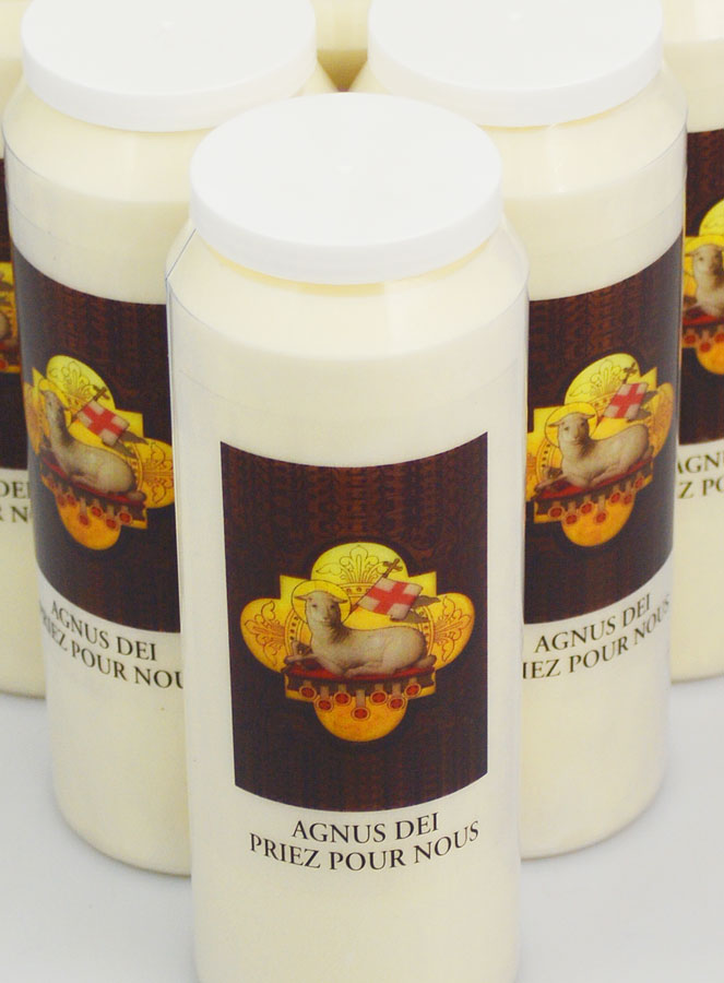 20 velas de novena del Cordero de Dios - 17,5 cm (pic 4)