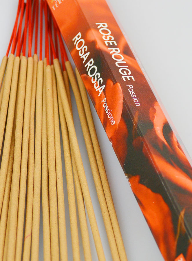 Incenso em Varetas Rosa Vermelha 20g – Sem Carvão (pic 4)