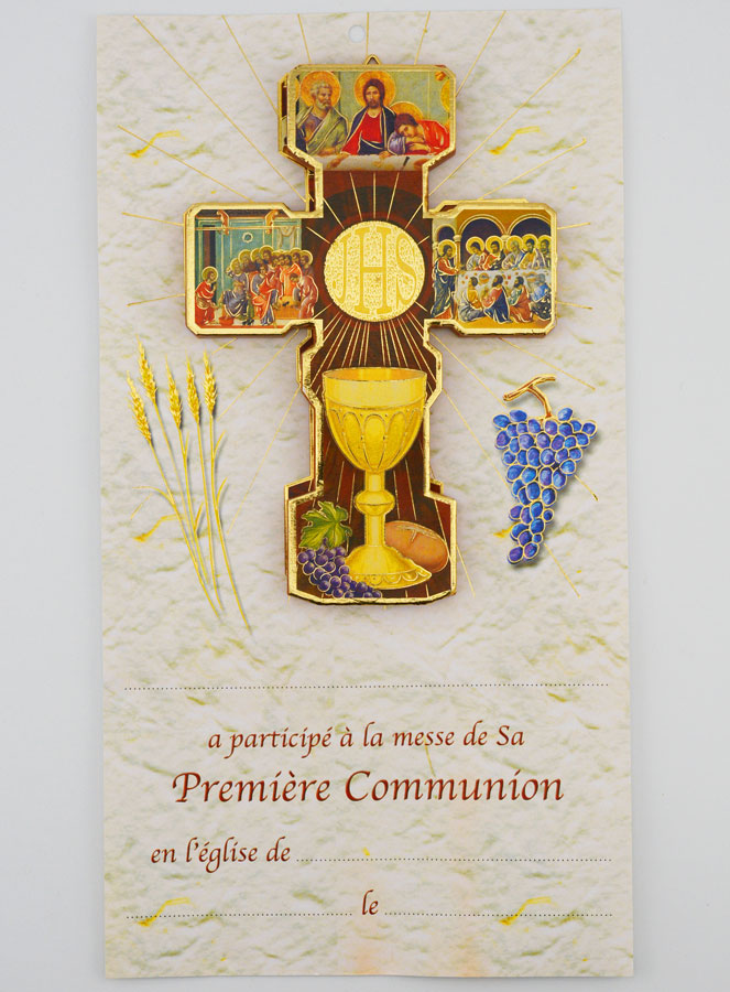 Regalo de Comunión - Cruz y Certificado (pic 1)