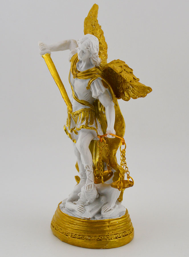 Estatua Religiosa de San Miguel con Balanzas - 14cm (pic 2)