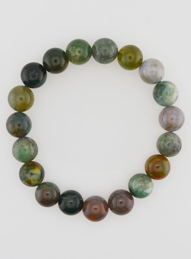 Pulsera en Piedra Natural de Ágata India - 10mm (pic 1)