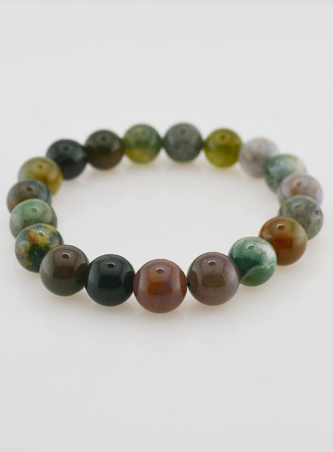Pulsera en Piedra Natural de Ágata India - 10mm (pic 2)