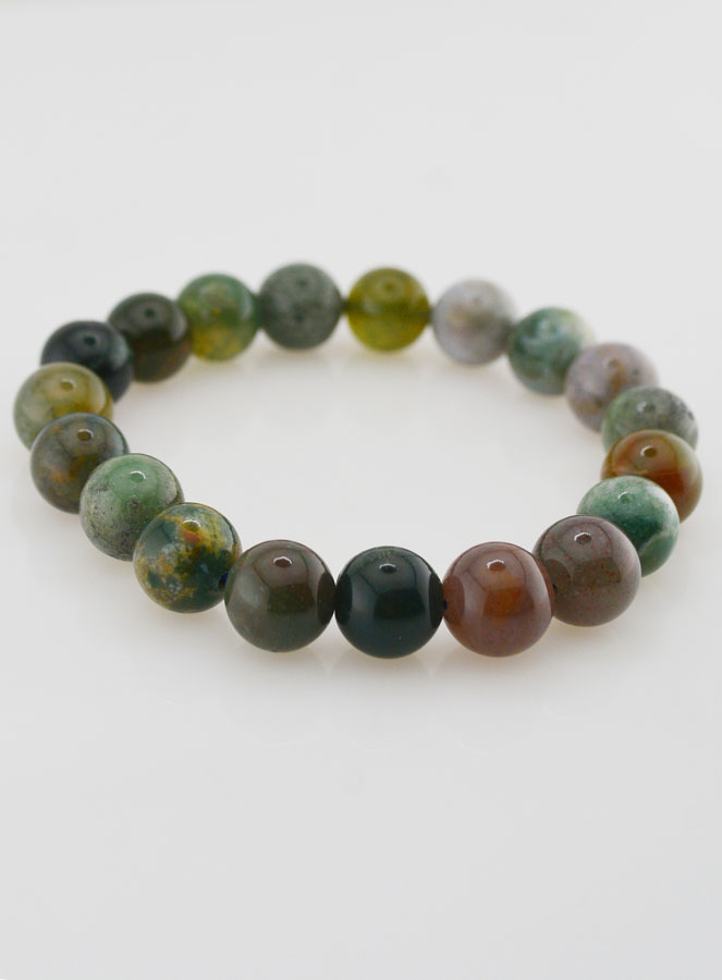 Pulsera en Piedra Natural de Ágata India - 10mm (pic 3)