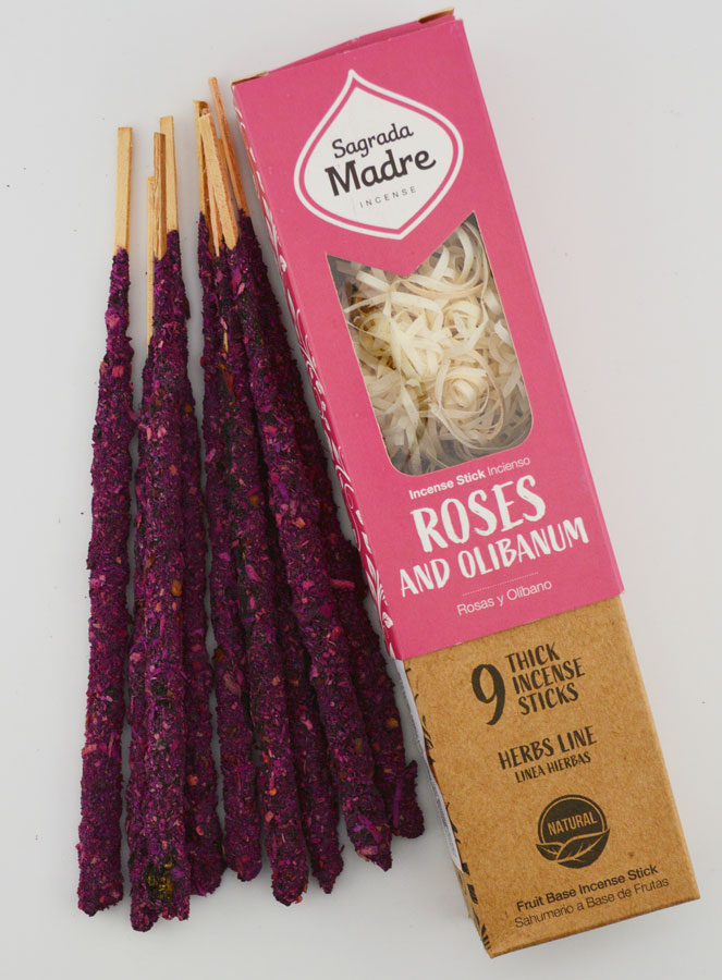 Incienso natural de primera calidad - rosa e oliban (pic 1)