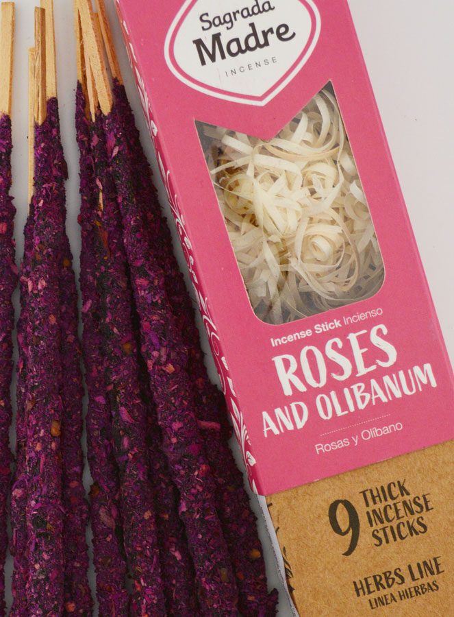Incienso natural de primera calidad - rosa e oliban (pic 3)