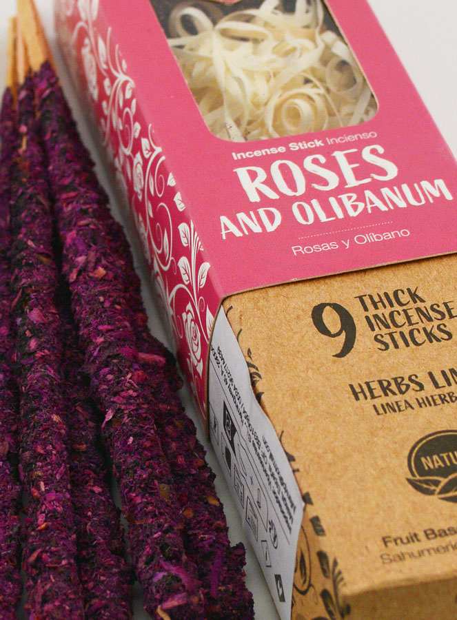 Incienso natural de primera calidad - rosa e oliban (pic 4)