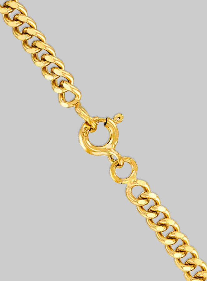 Cadena de 45 cm en oro 375/1000 – Eslabón Gourmette de 1,2 mm (pic 3)
