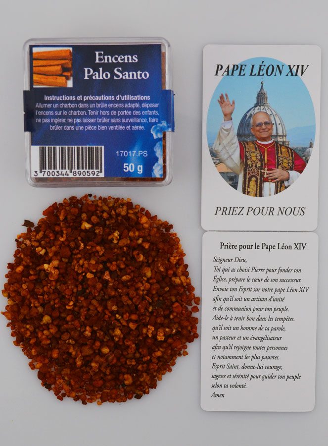 Incienso Religioso de Palo Santo + Oración por el Papa León XIV (pic 1)