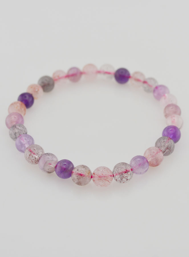 Pulsera de piedra natural Super Seven AAA - 7-8 mm (pic 2)