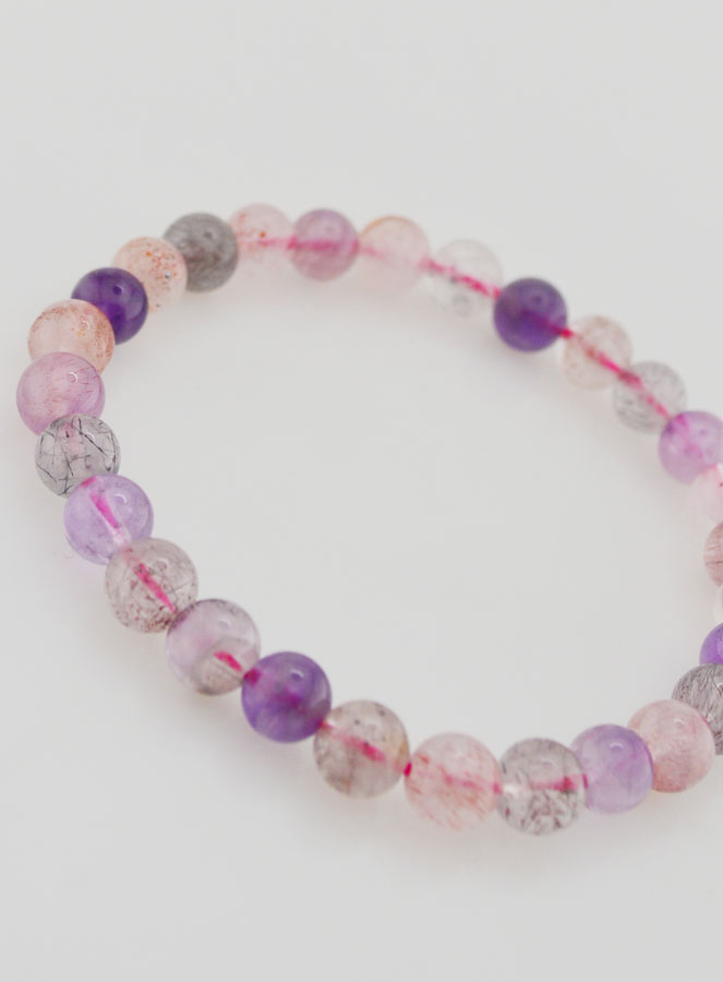 Pulsera de piedra natural Super Seven AAA - 7-8 mm (pic 3)