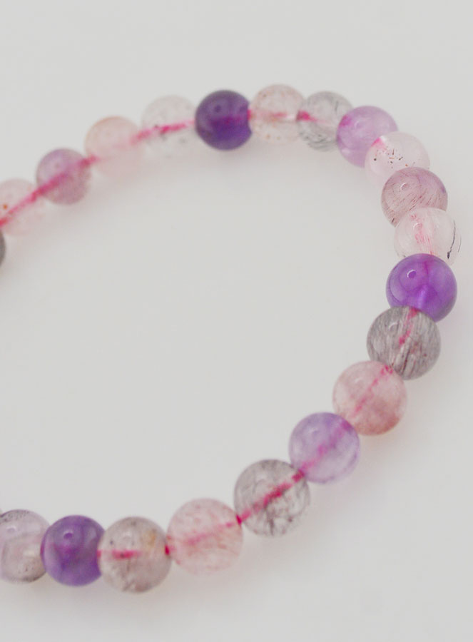 Pulsera de piedra natural Super Seven AAA - 7-8 mm (pic 4)