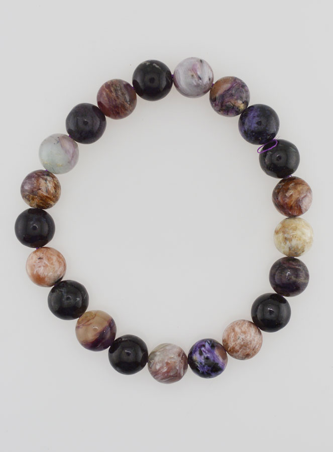 Pulsera en Piedra Natural de Charoíta - 8 mm (pic 1)
