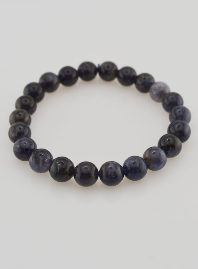 Pulsera de Piedra Natural de Cordierita Iolita - 8 mm (pic 2)