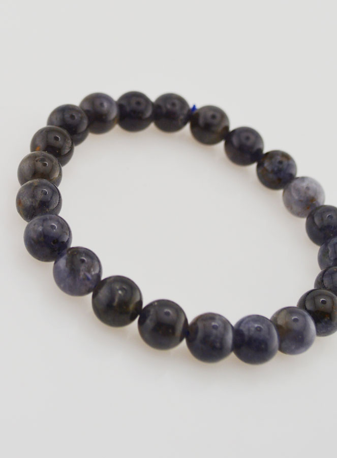 Pulsera de Piedra Natural de Cordierita Iolita - 8 mm (pic 3)