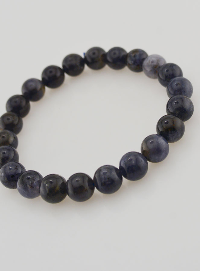 Pulsera de Piedra Natural de Cordierita Iolita - 8 mm (pic 4)