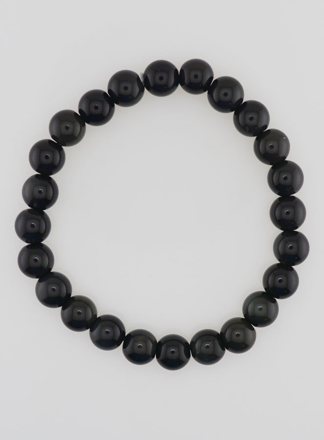 Pulsera en Piedra de Obsidiana Ojo Celestial Arcoíris - 8 mm (pic 1)