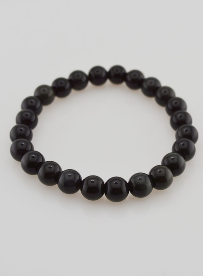 Pulsera en Piedra de Obsidiana Ojo Celestial Arcoíris - 8 mm (pic 2)