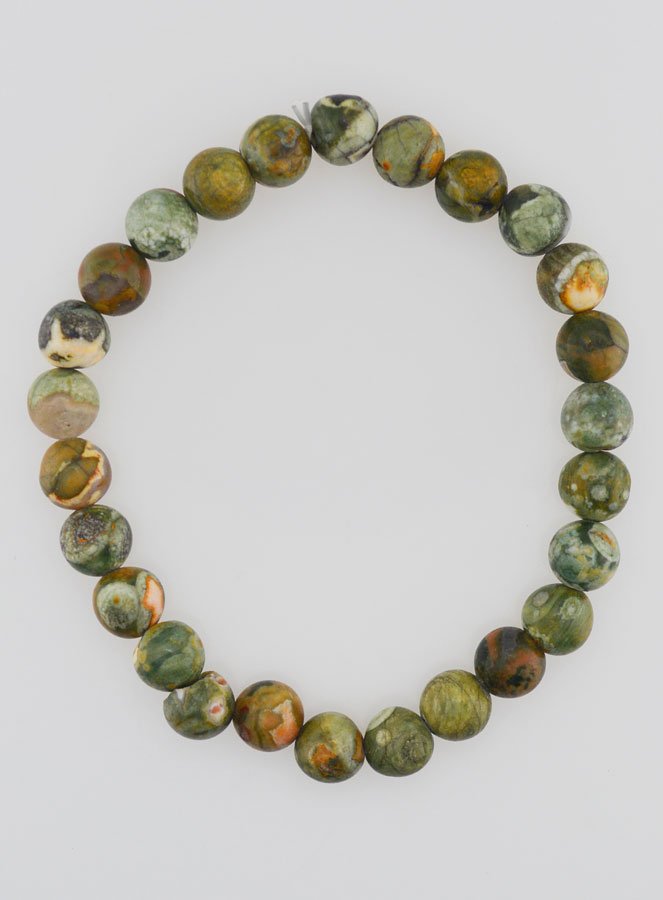 Pulsera en piedra natural de riolita - 8 mm (pic 1)